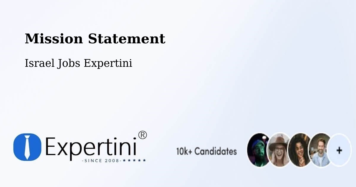 Corporate Mission – Shoham - Israel Jobs Expertini